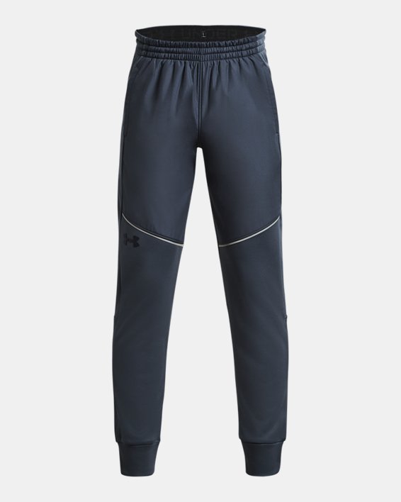 Pantaloni UA Storm Armour Fleece® da ragazzo, Gray, pdpMainDesktop image number 0